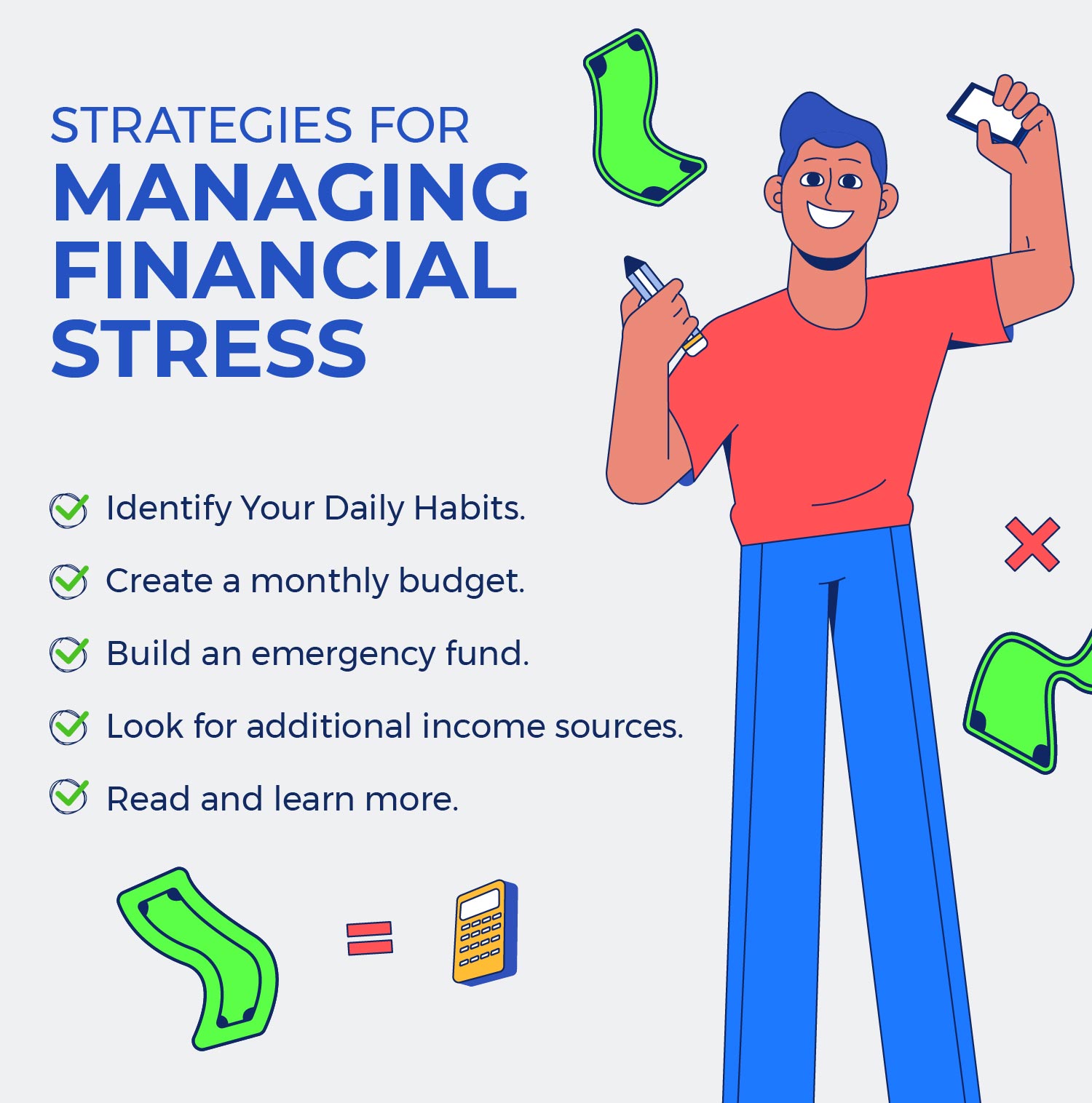 5 strategies to manage financial stress from How Does Money Affect Your Mental Health article (1)